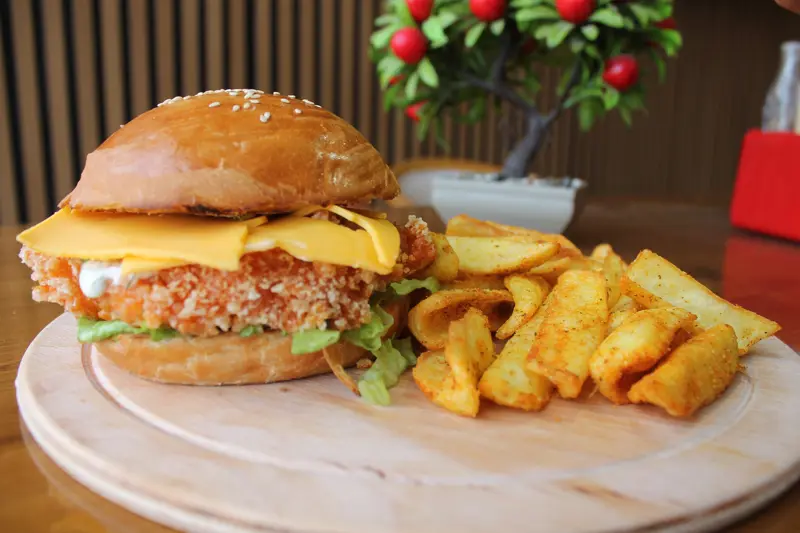 Nova Chicken Burger Acılı