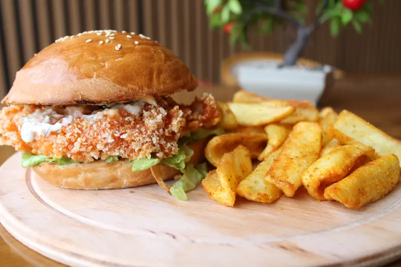 Nova Chicken Burger Acısız
